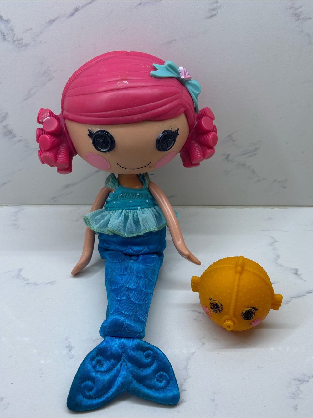 MGA Entertainment 2011 Lalaloopsy Sew Magical Mermaid Doll Coral Sea Shells Y2K